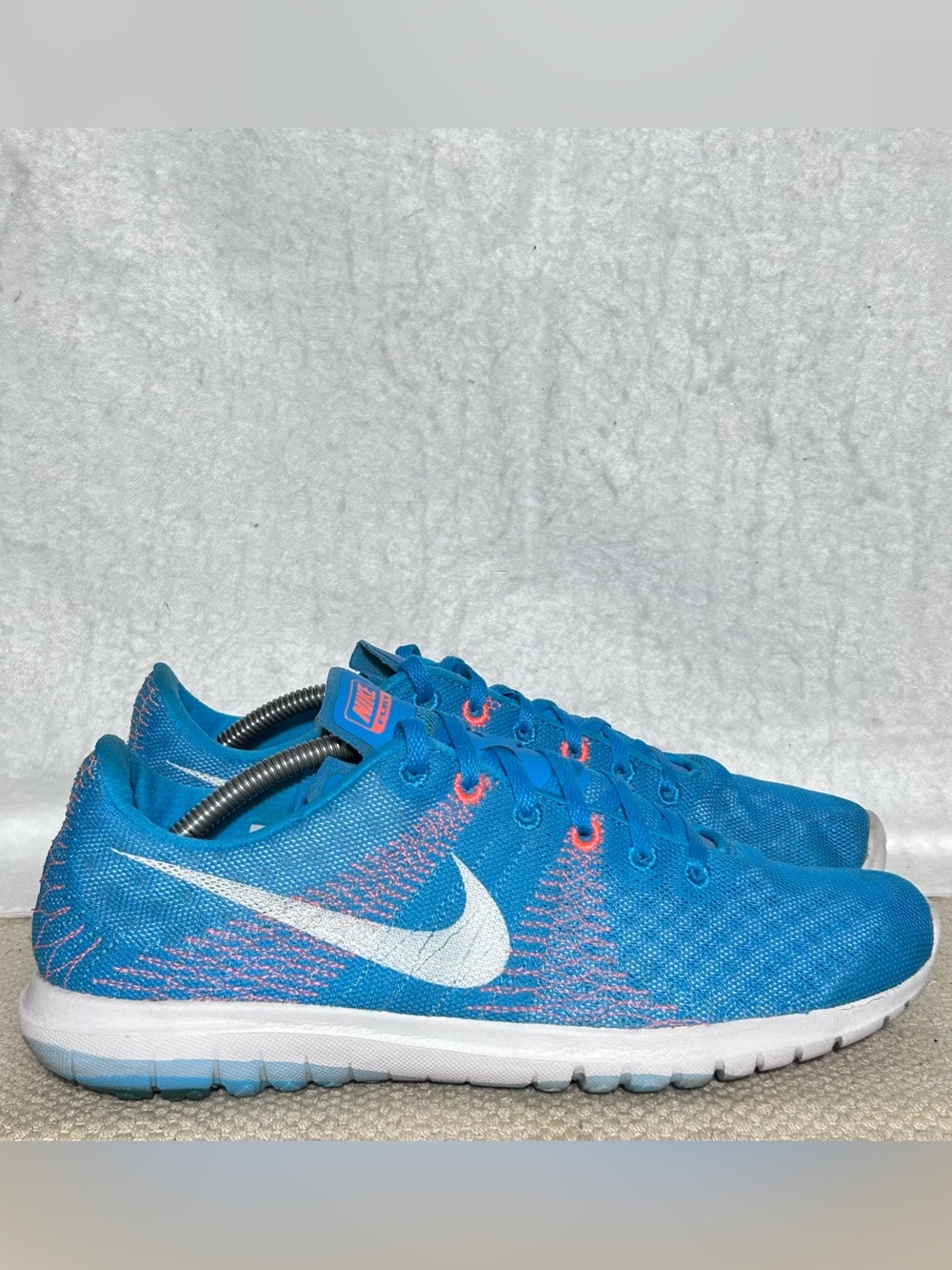 Nike Flex Womens Fury Blue Lagoon/White Running Athletic Sneakers Shoes SZ 10